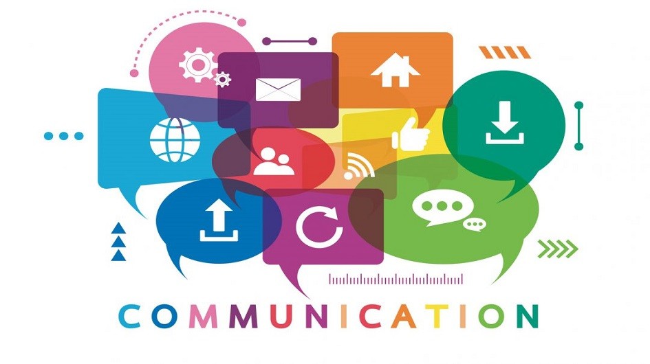 Icons symbolizing communicationb