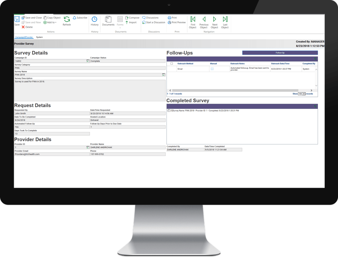 Kiriworks provider outreach, manage your outreach program