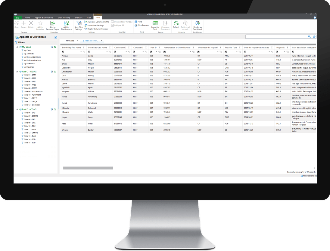 Kiriworks appeals and grievances regulatory reporting